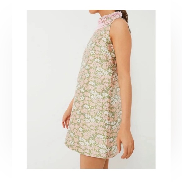 Tuckernuck Maude Sequin Floral Mini Dress XXXL NWT Pink Green Sleeveless - Picture 5 of 13